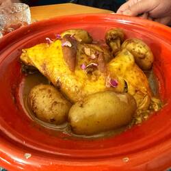 Chicken and preserved lemon tagine