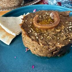 Eggplant with preserved lemon