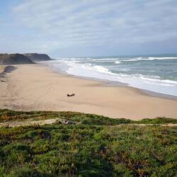 Blick zurück auf den Praia de Santa Rita