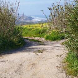 Nach ca. 10 km geht's landeinwärts.