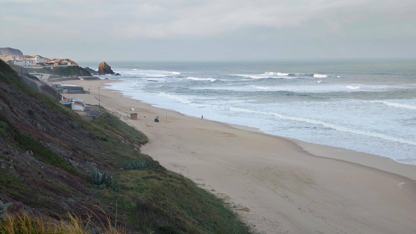Blick zurück nach Santa Cruz im Morgendunst