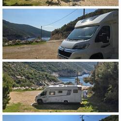 Hier auf diesem Parkplatz hatten wir uns zuerst aufgestellt... aber der war uns nicht gut genug 😉😅