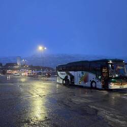 Bjerkvik im Regen