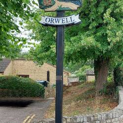 Orwell; Village sign