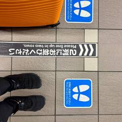 Wichtig: richtig anstehen :-)