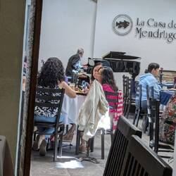 Lunch at the Casa de Mendruga. There was a piano player.