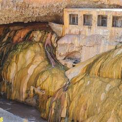 Die Puente del Inca darf nicht betreten werden - Einsturzgefahr