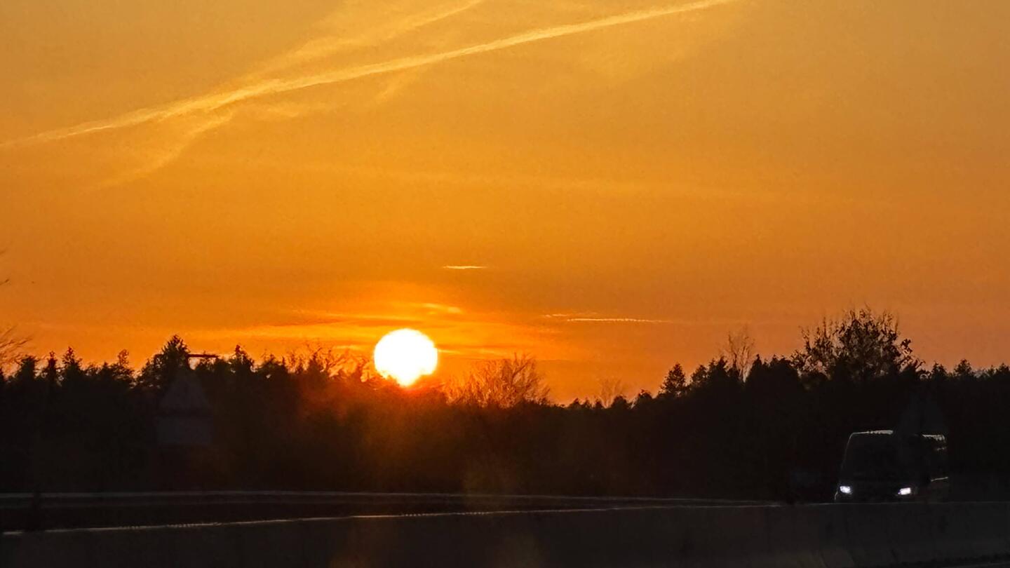 Toller Sonnenuntergang nahe Völkermarkt