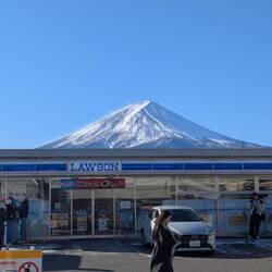 Letzter Morgen in Fujiyoshida: Der Berg Fuji