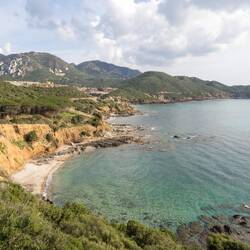 Porto Flavio Aussicht vom Parkplatz