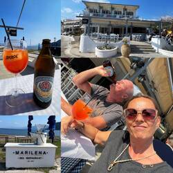 ..und im Gastgarten sitzen geht auch gut 👍🏻😎😆Prost!Und liebe Grüße von uns zwa 🤗🤗