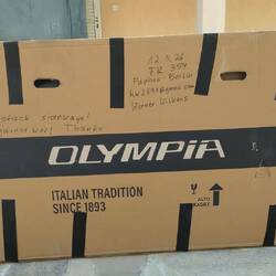 Werners Rad in der Olympia-Box