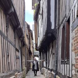 In der kleinen Altstadt von Pont-Audemer...