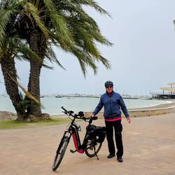 Mit dem Radel ging es noch zum Meer.