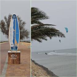 Kite-Surfer bei Sturm