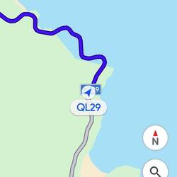 Laut Google, sind wir mit dem Motorrad durchs Meer gefahren 🙈😂😂