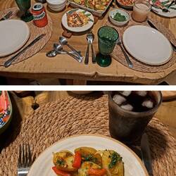 Unser Abendessen im Ferienhaus, alles home made