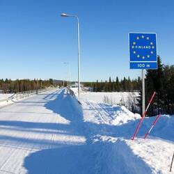 Grenze Schweden/Finnland