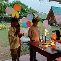 Kindergeburtstag, zu dem wir spontan eingeladen waren