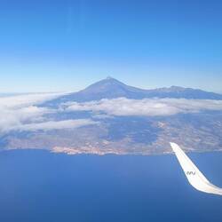 Anflug auf Teneriffa