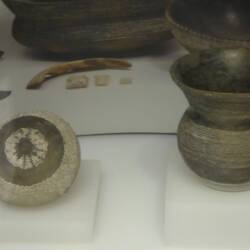 Bell beaker and bowl, early bronze age