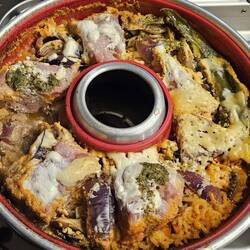 Schweinelendchen mit Reis und Pilze