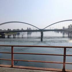 Ich überquere den Rhein