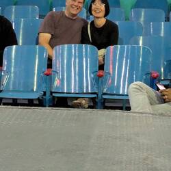 Our apartment friends, Steve and Jenny