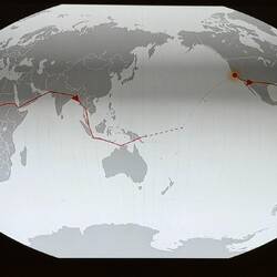 Path of her final flight