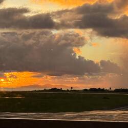 Looking west from the airport