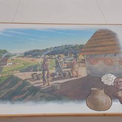 Alle Häuser standen auf Mounds.