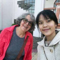 University student Mary and me