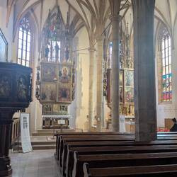 Inside St. Michael's, 500+ years old.