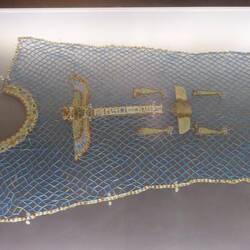 Egyptian mummy net covering 600 bc