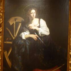 Caravaggio, santa catalina, Milan 1600 ad