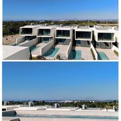 Vanaf het appartement van Peter en Carla kun je de zee zien