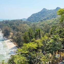Headland path walk back from the Phraya Nakon Cave