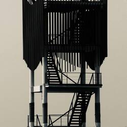 Observation tower silhouette