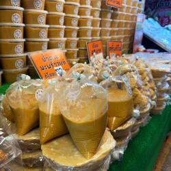 Where the stalls sold regional specialities like palm sugar goods...