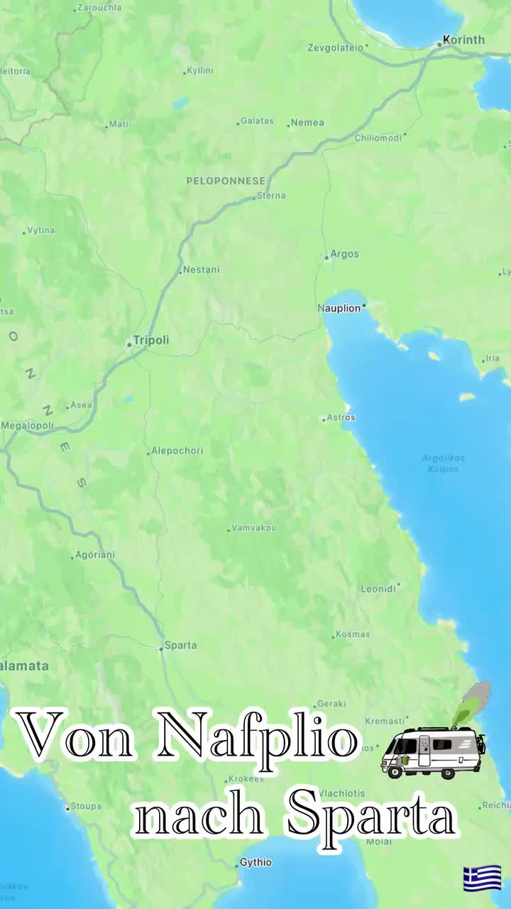 108 schöne km von Nafplio nach Sparta🇬🇷