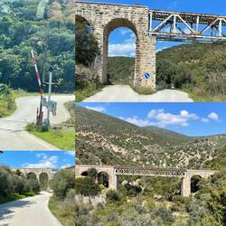 ..eine alte stillgelegte Eisenbahn Strecke