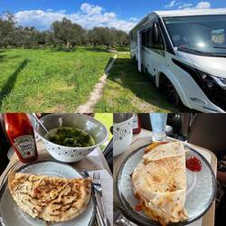 Angekommen in Sparta machen wir uns pikante Wraps 😋😋