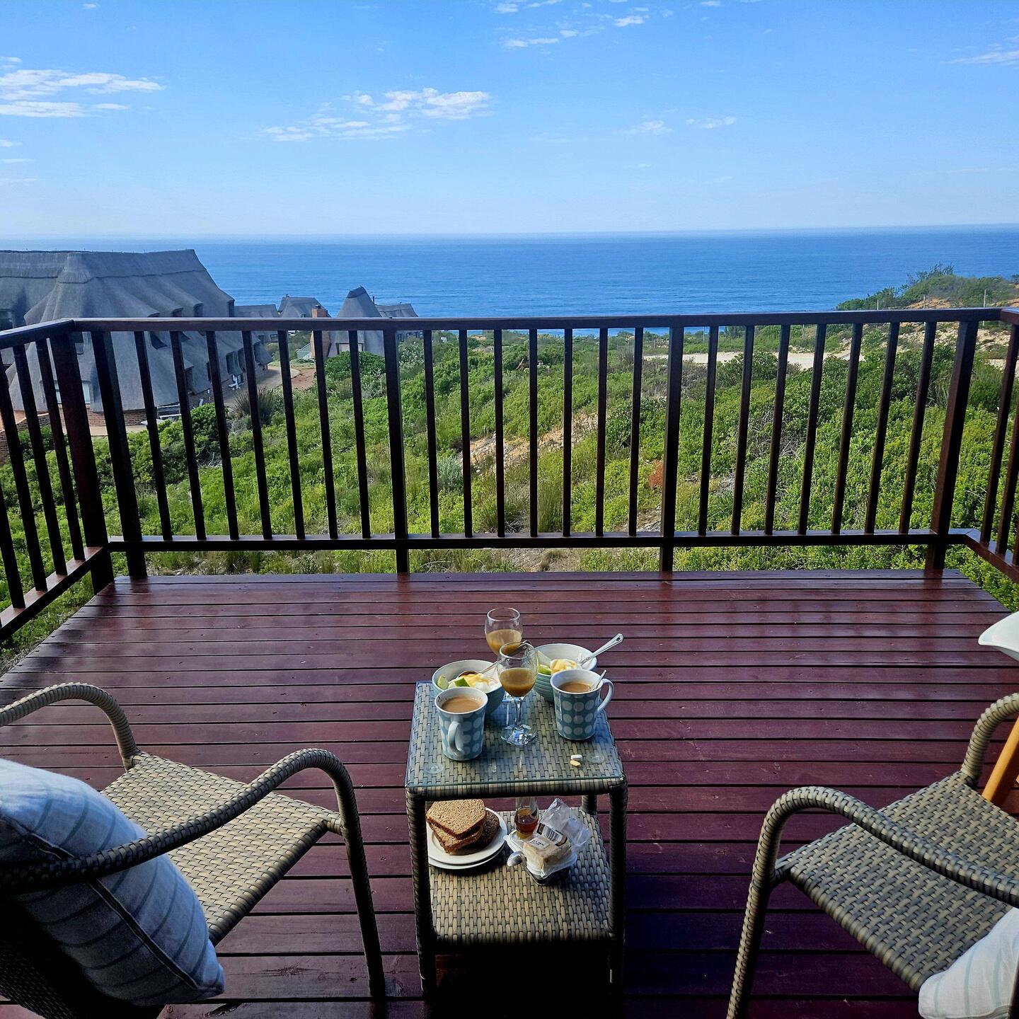 Welch Ausblick schon beim Frühstück