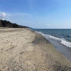 am Mittelmeerstrand Richtung Altea Marina
