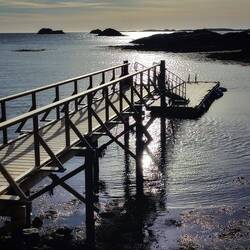 Der Bootssteg ist wieder repariert