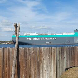 Auch eine RoRo Fähre aus Europa, aber nicht meine Gesellschaft.