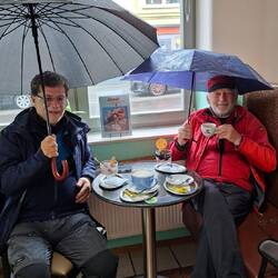 Erst kurz vor dem Ziel kam der Regen.😁