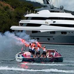 Ankunft des Vierer-Teams der Frauen in English Harbour 🥳🥳🤩🤩👏👏💪💪