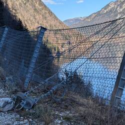 Lots of contraptions to keep falling things off the town.