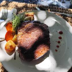 Rindfleisch von seiner eigenen Ranco.